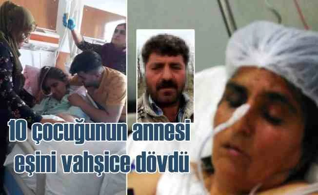 10 çoçuk annesi eşini öldüresiye dövdü, serbest bırakıldı