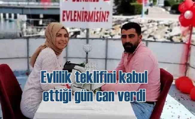Evlilik teklifini kabul ettiği gün yolda can verdi