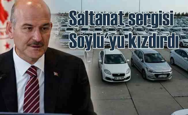 İBB'nin makam aracı saltanatı sergisi Bakan Soylu'yu kızdırdı
