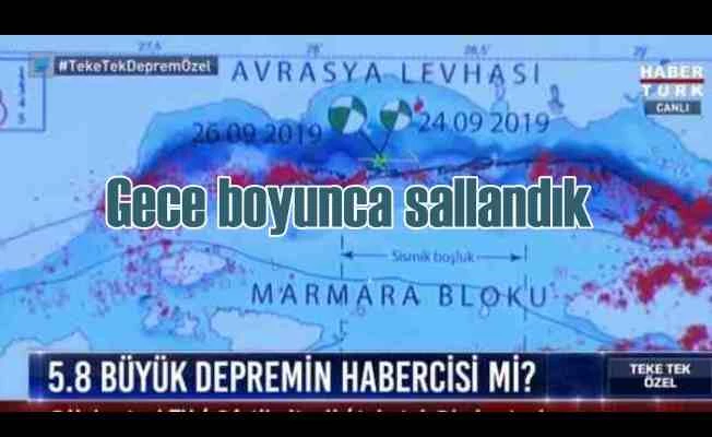 İstanbul beşik gibi sallandı, sabaha kadar 110 artçı oldu