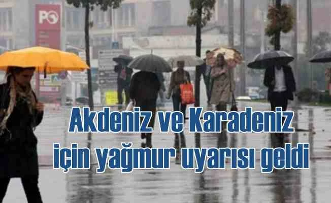 Meteoroloji'den son dakika yağmur uyarısı geldi