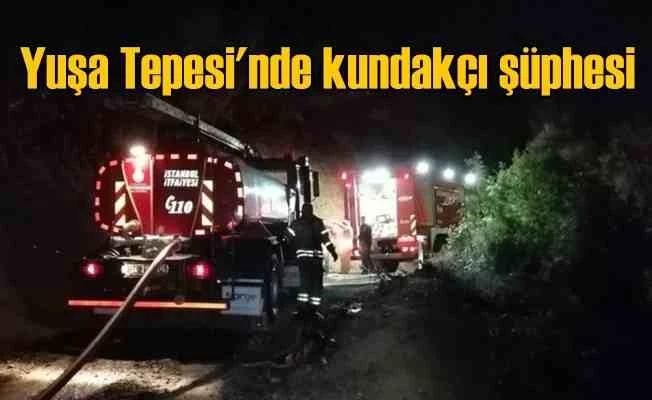 Yuşa Tepesi'nde orman yangını, kundakçılar karanlığı seviyor
