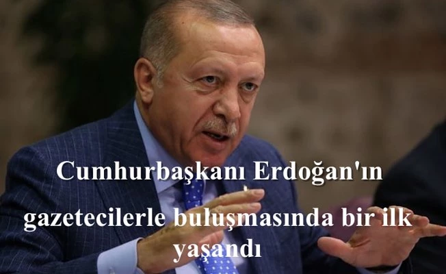 Cumhurbaşkanı Erdoğan'ın gazetecilerle buluşmasında büyük sürpriz
