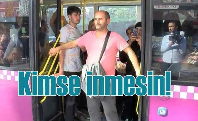 Halk otobüsünde hırsız alarmı, kadının çığılığı hırsızı yakalattı