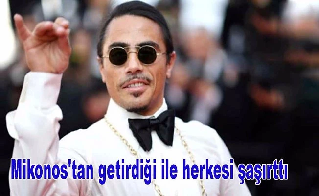 Nusret Mikonos'tan 10 kiloluk kaya getirtti, herkesi şaşırttı