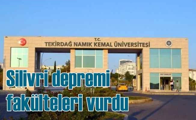 Silivri depremi, fakülte binalarında kolonları çatlattı