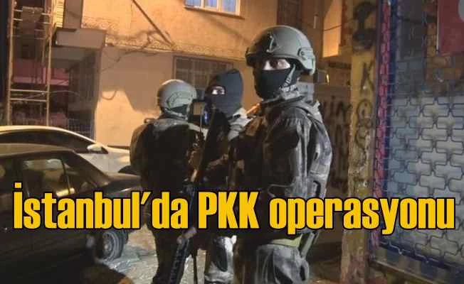 İstanbul'da PKK operasyonu, çok sayıda gözaltı var