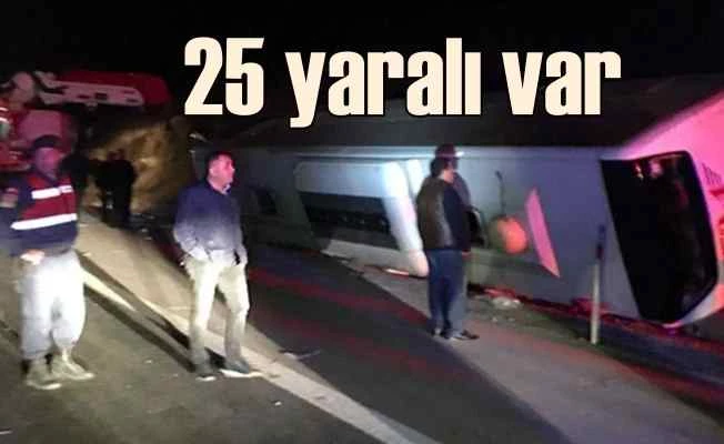 Osmaniye'de feci kaza, 25 yaralı var 