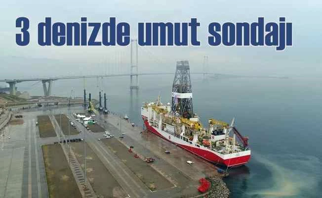 Türkiye 3 denizde birden petrol aramaya hız verdi