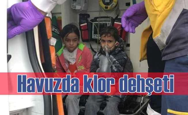 Yüzme havuzunda klor dehşeti, 30 çocuk hastanelik oldu