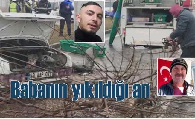 Bir babanın en zor anı! Trafik kazasında acı tesadüf!