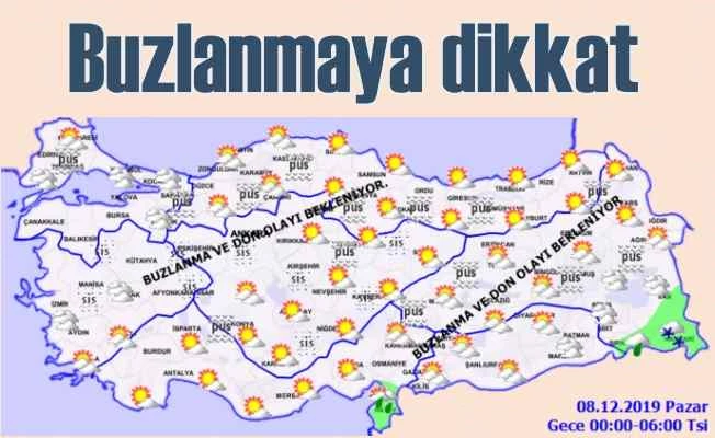 Bugün hava nasıl olacak? | Buz ve don olayına dikkat