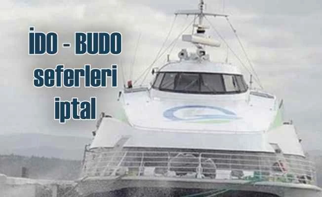 Fırtına deniz otobüsü seferlerini vurdu, çok sayıda sefer iptal