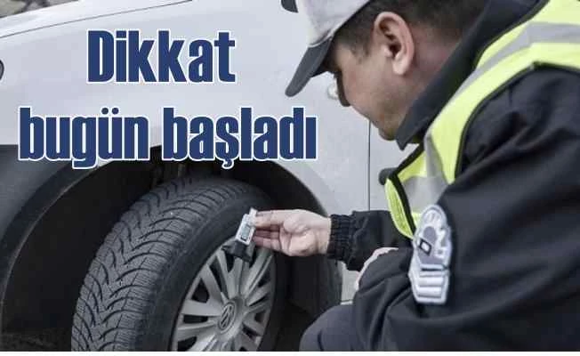 Kış lastiği için zorunlu süre başladı