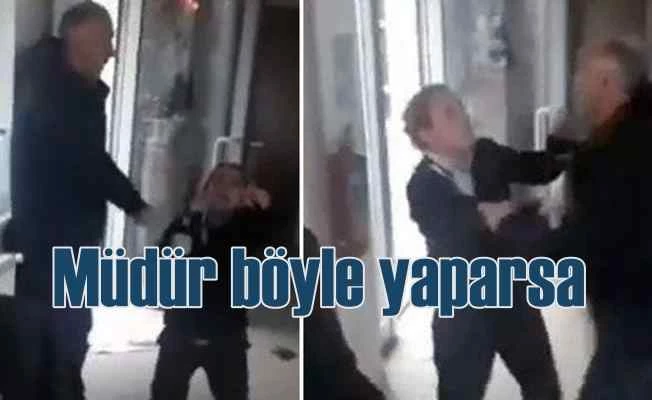 Kız yurdunun güvenlik müdürü, görevlilere saldırdı
