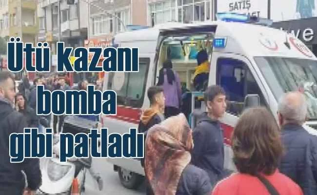 Bağcılar'da korkutan patlama | Ütü kazanı bomba gibi patladı