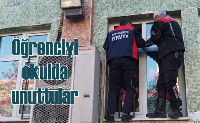 Hafta sonu okulda öğrenci unuttular