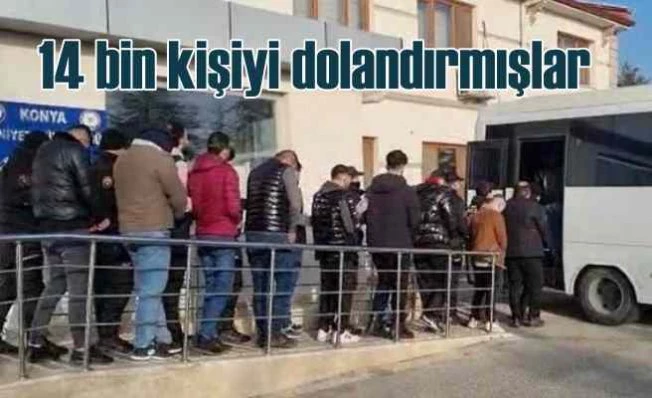 Telefona link göndererek 14 bin vatandaşı dolandırmışlar