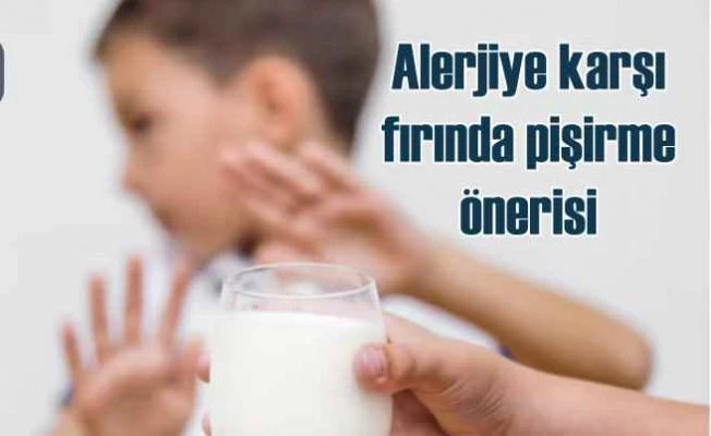 Alerjisi olan çocuklar için yumurtayı sütü fırınta pişirin