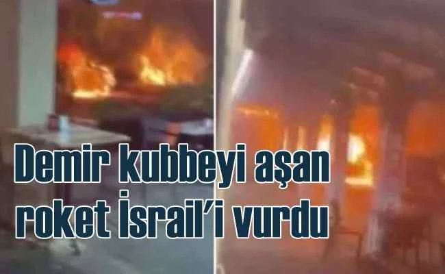 Lübnan'dan atılan roketler İsrail'i vurdu