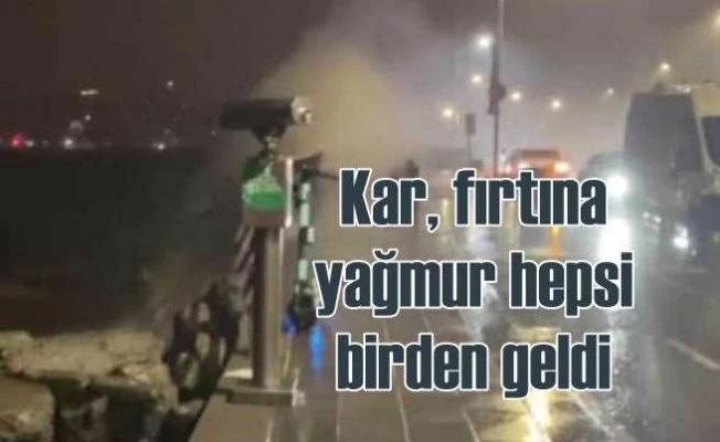 Marmara'da fırtına, Trakya'da kar ve soğuk etkili oluyor