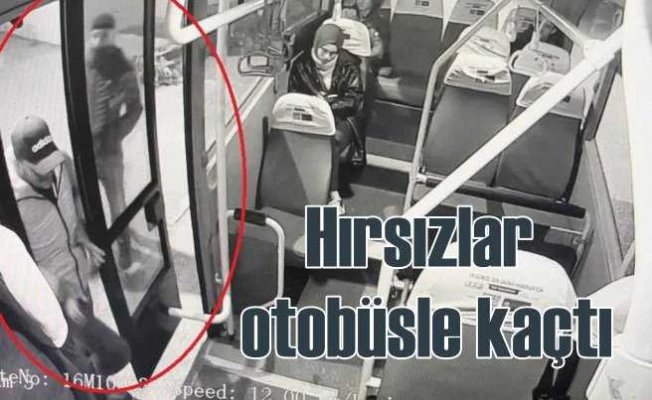 Mücevher hırsızları yolcu otobüsü ile kaçtı
