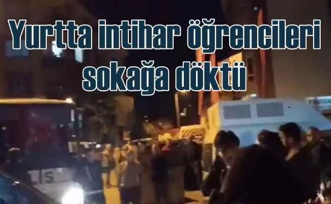 Öğrenci intiharlarına dikkat çeken öğrencilere polis müdahalesi