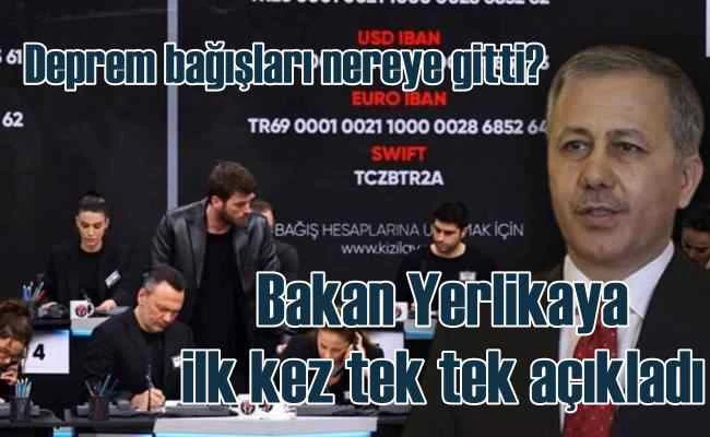 Deprem bağışları nereye harcandı? İlk kez bir bakan yanıt verdi