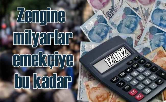 Zengine milyarlar, emekçiye bu kadar | 2024 asgari ücret 17 bin 2 TL