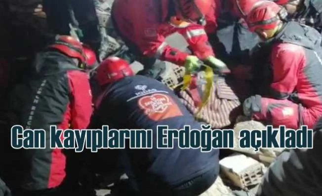 Deprem bölgesinde can kaybımız 21 bin 848'e yükseldi