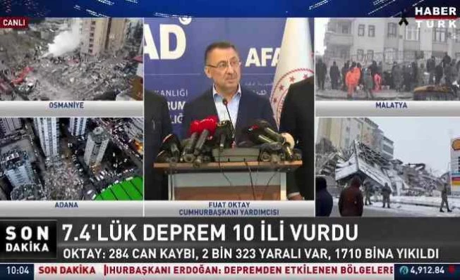 Deprem'de durum ağırlaşıyor 284 can kaybı var