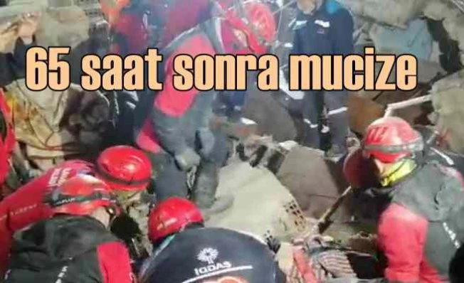 İBB ekipleri küçük Mehmet'i depremden 65 saat sonra kurtardı