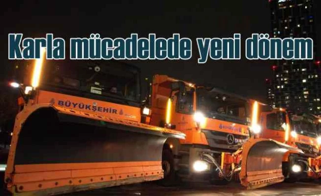 İstanbul'da karla mücadelede akıllı sistem devrede