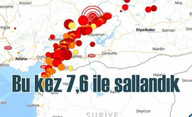 Yeni bir depremle sarsıldıdık | 7,6 ile hasarlı binalar yıkıldı
