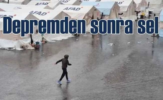 Deprem bölgesinde son durum | Malatya'da çadırları su bastı
