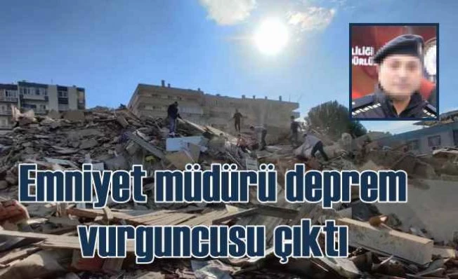 Emniyet müdürü depremzedelere gönderilen yardımları evine getirmiş
