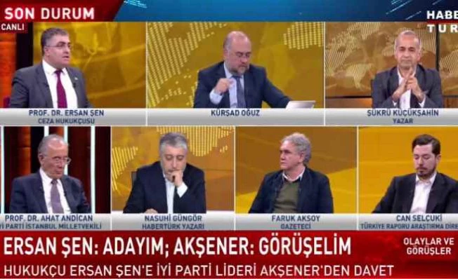 Ersan Şen canlı yayında 'Adayım' dedi, Akşener aradı