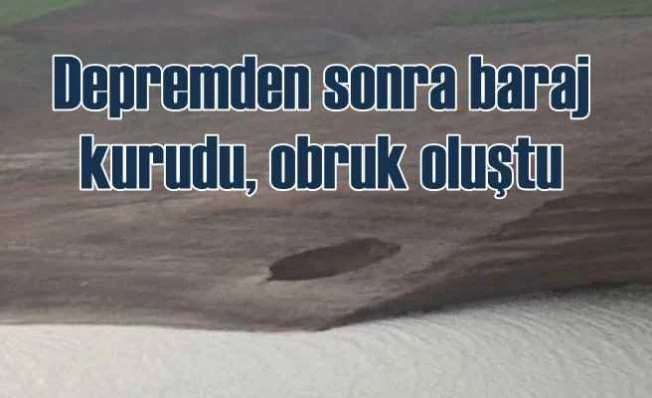 Kuruyan barajda obruk oluştu | Kuraklık sonrası felaketler geldi