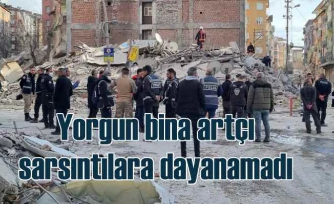 Malatya'da bina çöktü, aramalar sürüyor