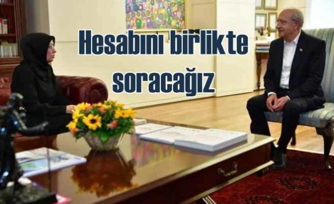 Sinan Ateş'in eşi, Kılıçdaroğlu'nu ziyaret etti