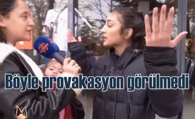 Sokak röportajı yapan kadın muhabirden çirkin sorular