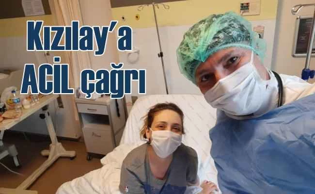 Covid 19'u ağır geçiren hastalar için Kızılay'a çağrı