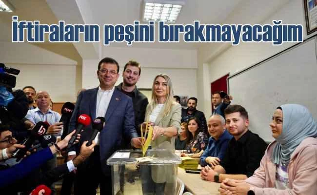 İmamoğlu | Yalan ve iftiraların peşini bırakmayacağım