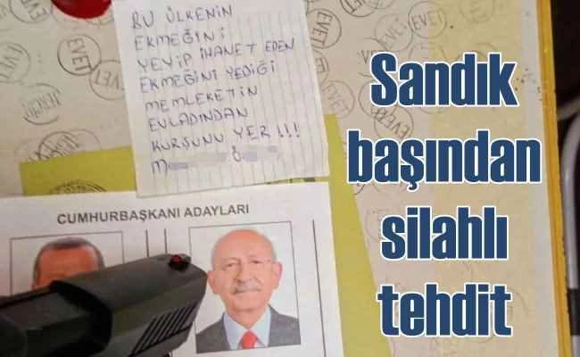 Oy verirken Kılıçdaroğlu'nu tehdit etti, gözaltına alındı
