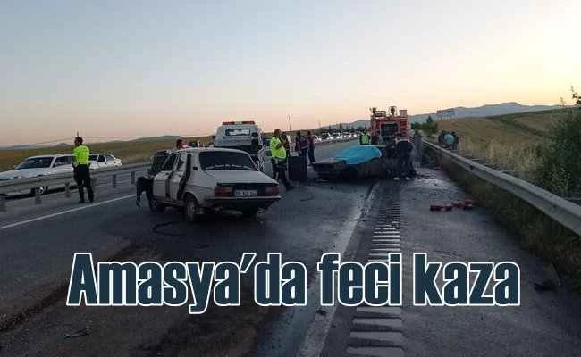 Amasya'da feci kazı | 3 kişi yanarak hayatını kaybetti