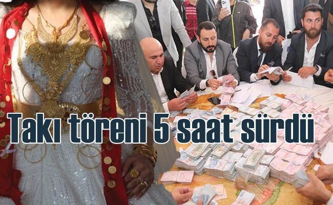 Ertoşi Aşireti düğününde geline 4 kilo altın takıldı