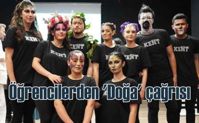 Kent Üniversitesi öğrencileri defilesinde 'Doğa' çağrısı