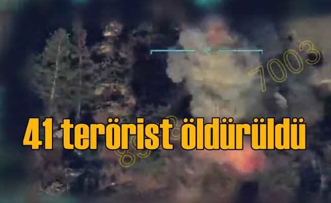 Suriye'de 41 terörist etkisiz hale getirildi