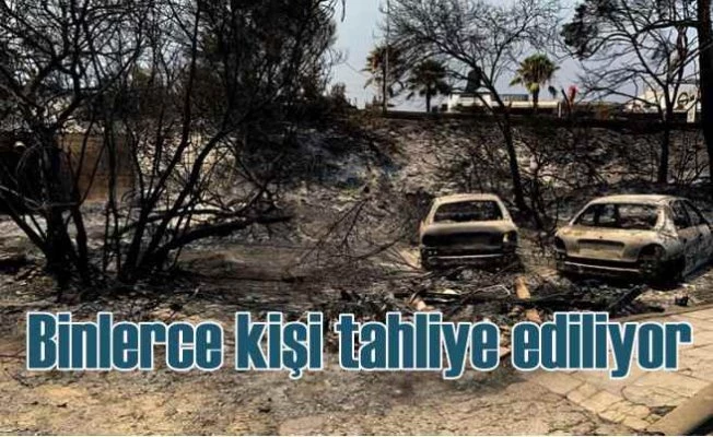 Alevler Rodos Adası'nı esir aldı | 20 bin kişi tahliye edildi