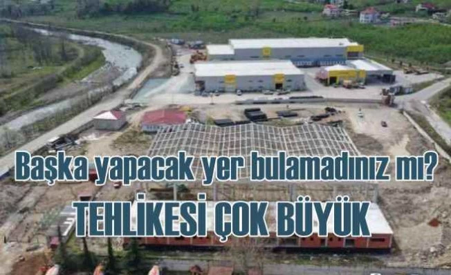 Dere yatağına tehlikeli aktif karbon tesisi kurmuşlar